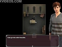 3D πορνό κινουμένων σχεδίων με μεγάλα βυζιά και κοκκινομάλλες σε ευρωπαϊκό παιχνίδι