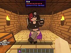 Ellie, the sultry mom, gets a voice update in this 3D Minecraft video