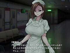 HD-animation af spermmassage på hospitalet af moden sygeplejerske med uniform
