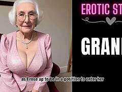 Old and young encounter: Granny hires male escort for taboo pleasure