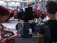 हेंटाई वीडियो में अंतरिक्ष में फंसे किशोर एक आधे इंसान, आधे रोबोट लड़की का सामना करते हैं।
