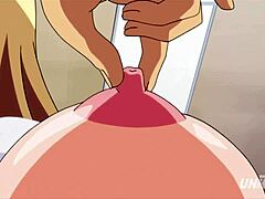 एनीमे डॉक्टर अपने पति के सामने एक परिपक्व महिला के स्तनों को सहलाती है, जिसमें स्पष्ट उपशीर्षक होते हैं।
