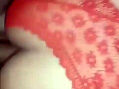 En hustrus kuk får en smak av doggystyle i en hemlagad video