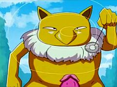 Busty Asiatisk MILF rider en stor kuk i Pokemon Hentai-parodi