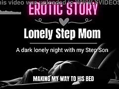 Stepson explores erotic audio stories with his lonely stepmom