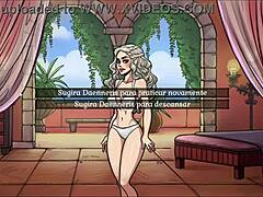 Voyeuristický pohľad na striptýz Daenerys Targeryens v ôsmej epizóde Game of Whores