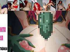 La cabeza roja y el culo follan en el video hentai más humeante del Reino